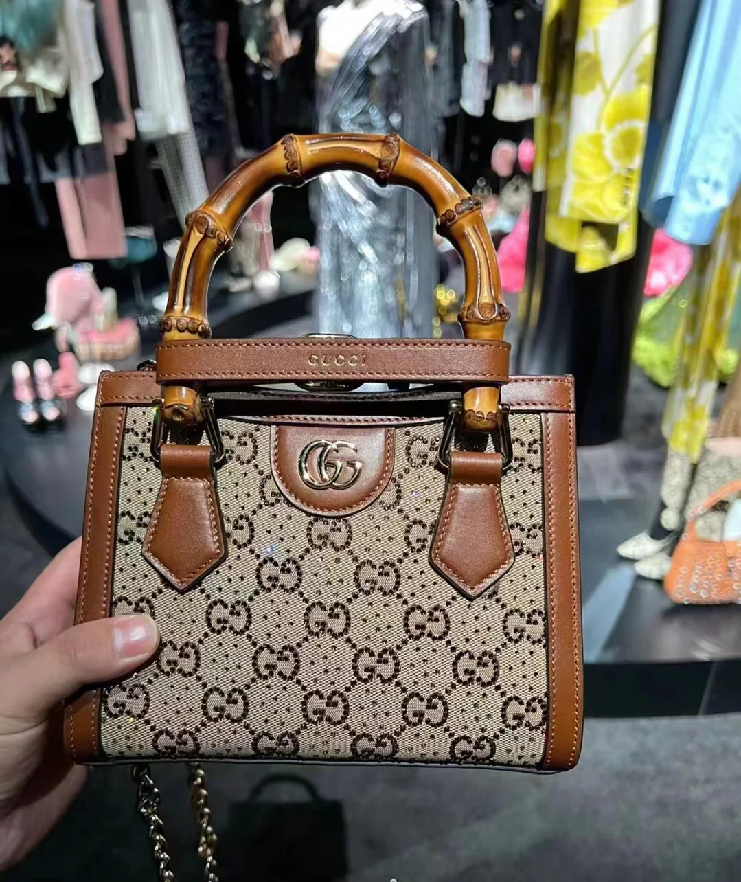 Сумка Gucci из бамбука - 1