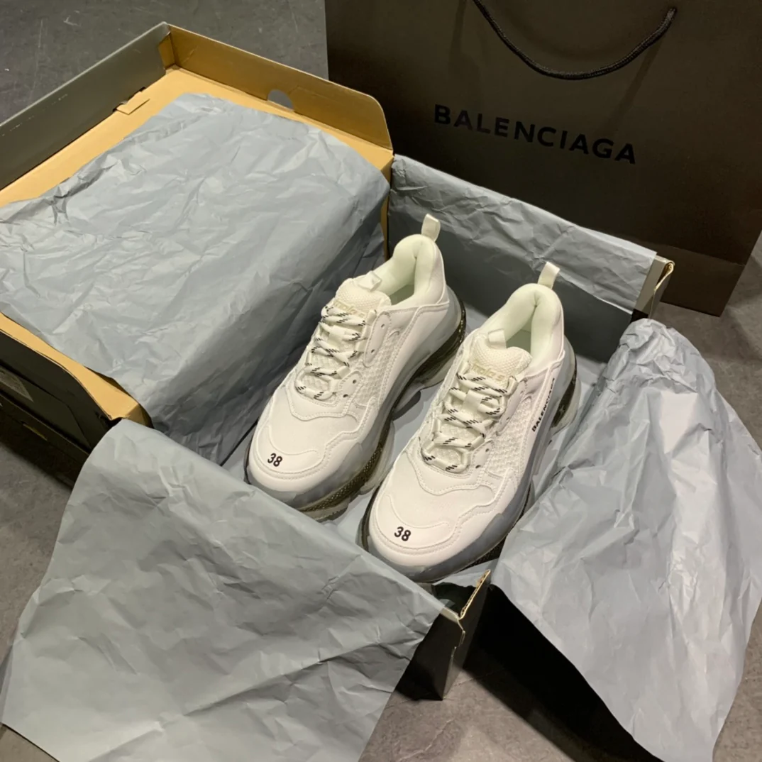 Li Shi - Dad Shoes - Air Cushion Sole - White