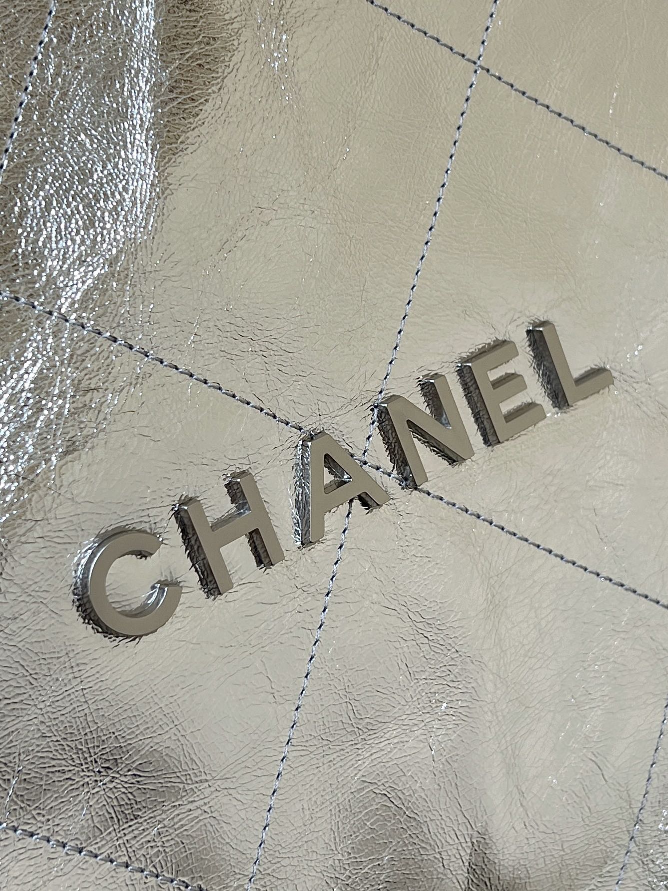 Сумка Chanel 25c 22 - Металлическая кожа - Серебристый