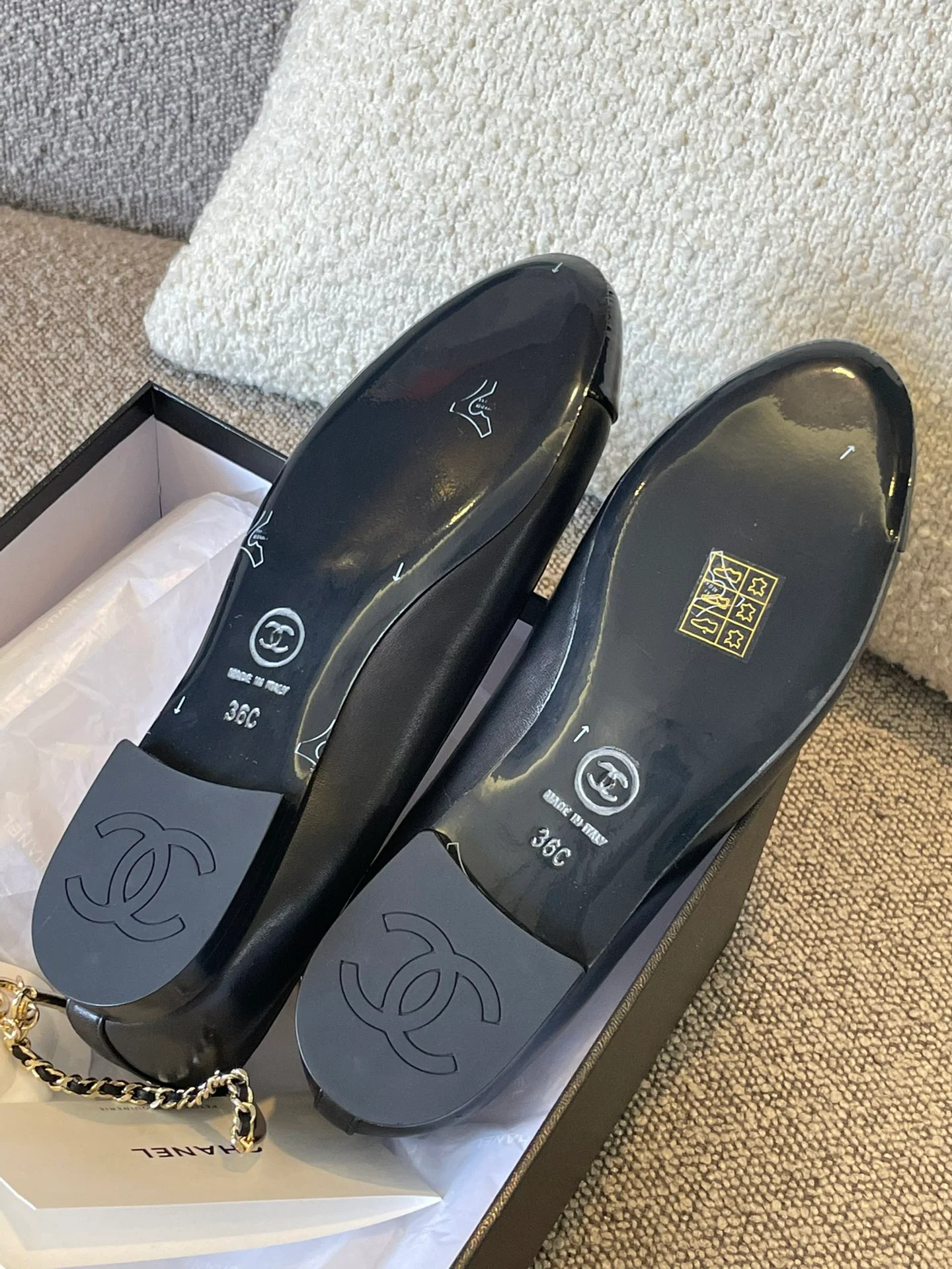 Балетки Chanel - черные