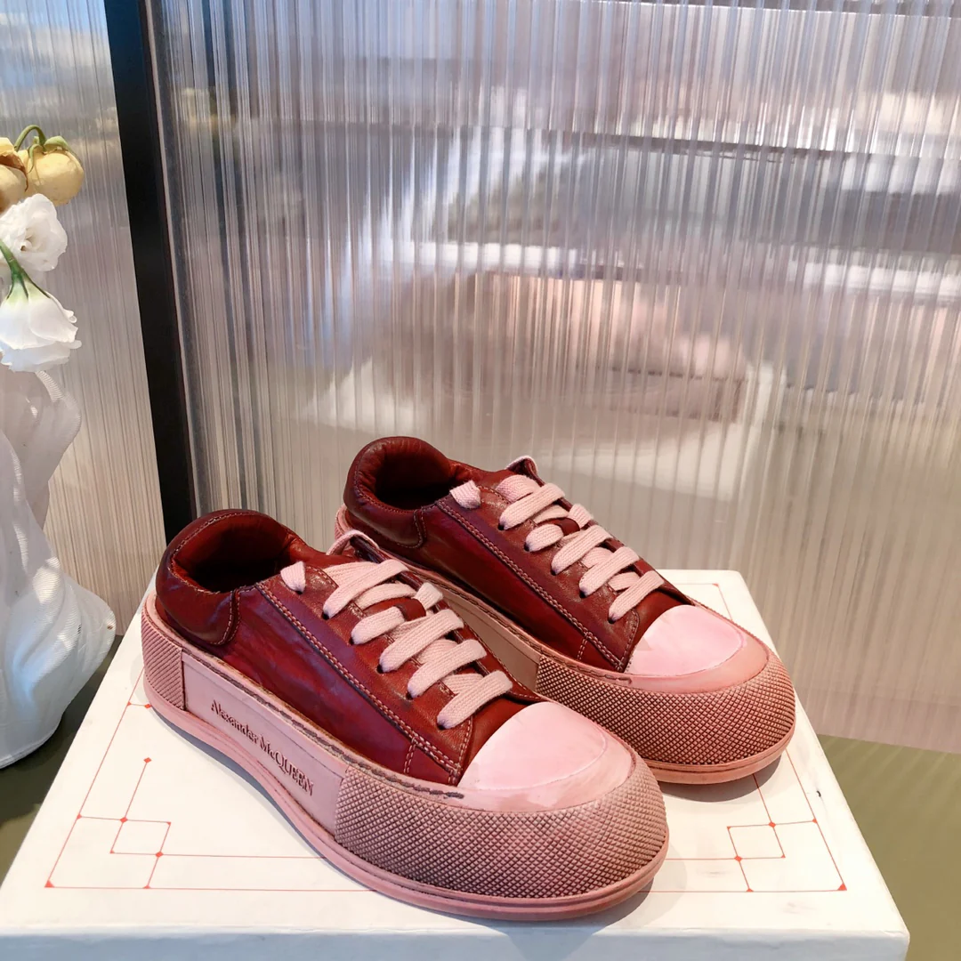 Кед на платформе McQueen - красные