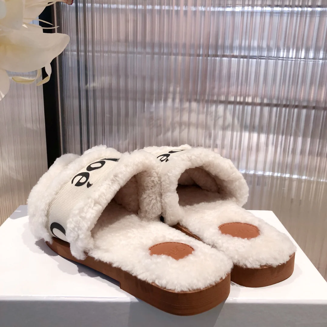 Туфли Chloe - Chloe - из овечьей шерсти - белые