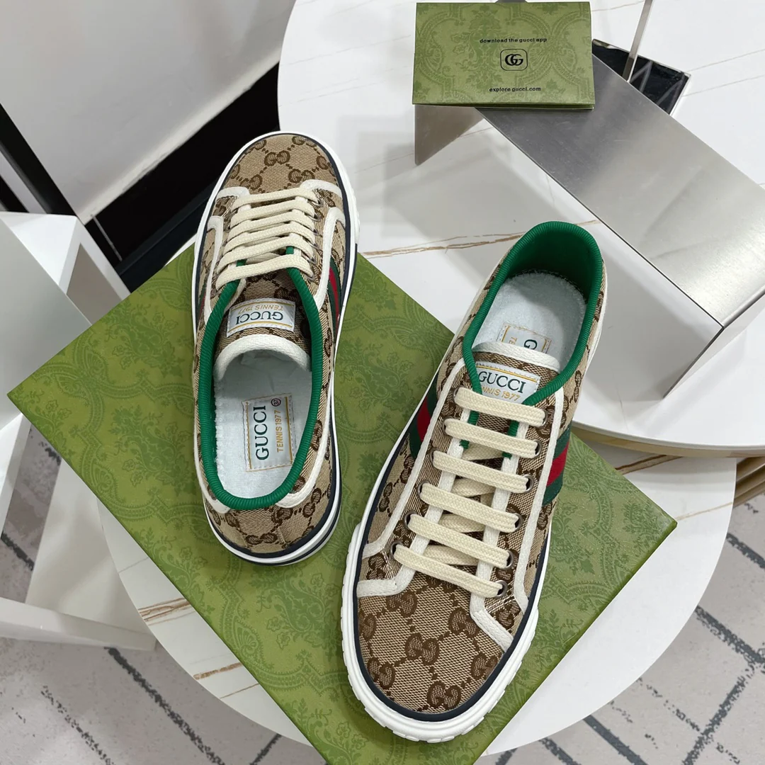 Gucci - Классический узор - Кроссовки - Кеды