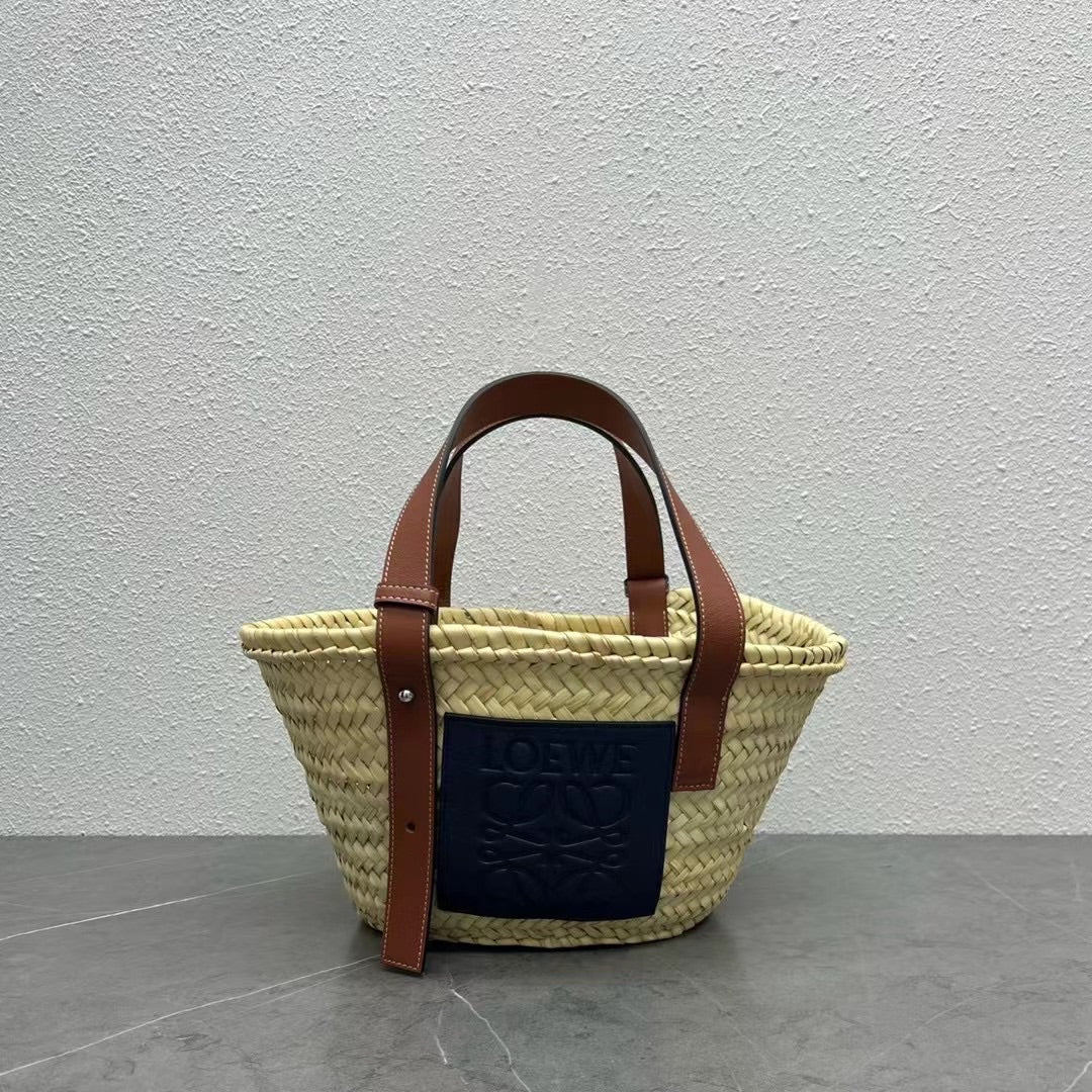 Соломенная сумка Loewe - 33 см - Маленькая - Черная