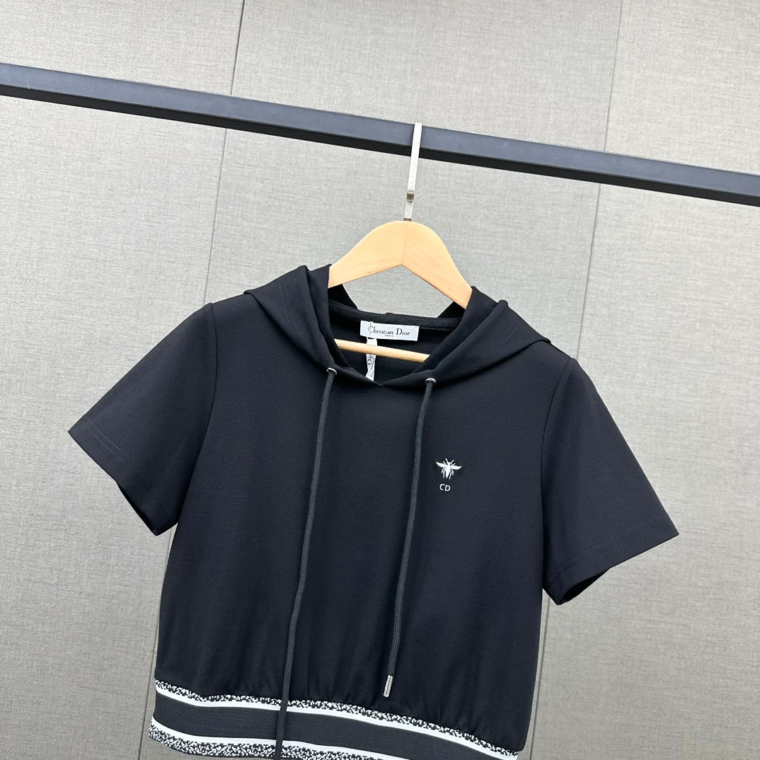 Спортивный костюм Dior 2403 с принтом, повседневный, черный.