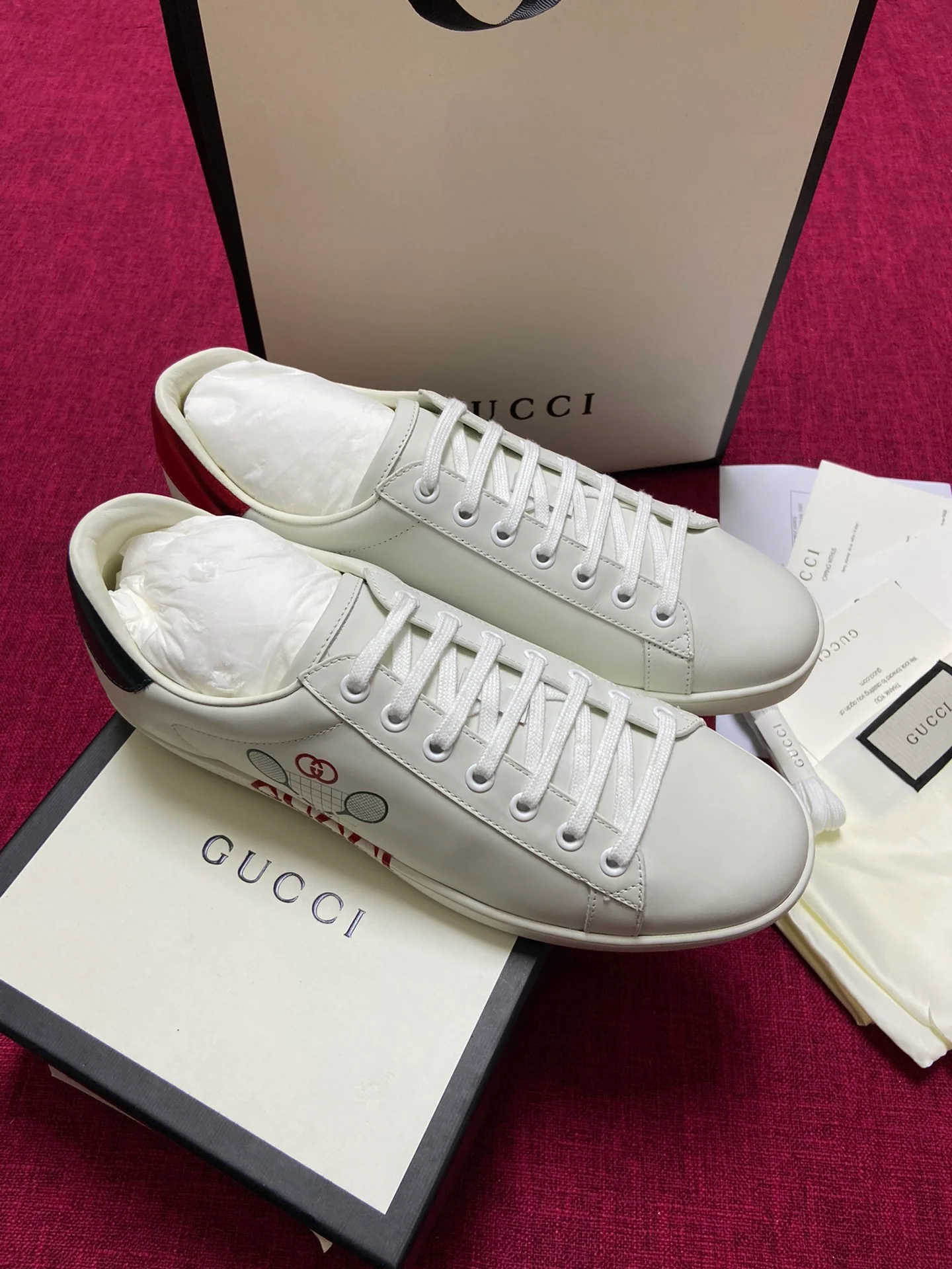 Gucci - Белые кроссовки - Кроссовки - Повседневная обувь - 6