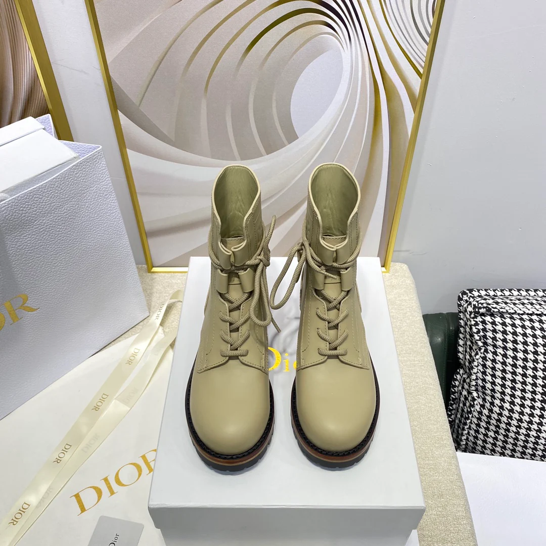 Dior - Ботинки с низким вырезом - Светло-зеленый цвет 