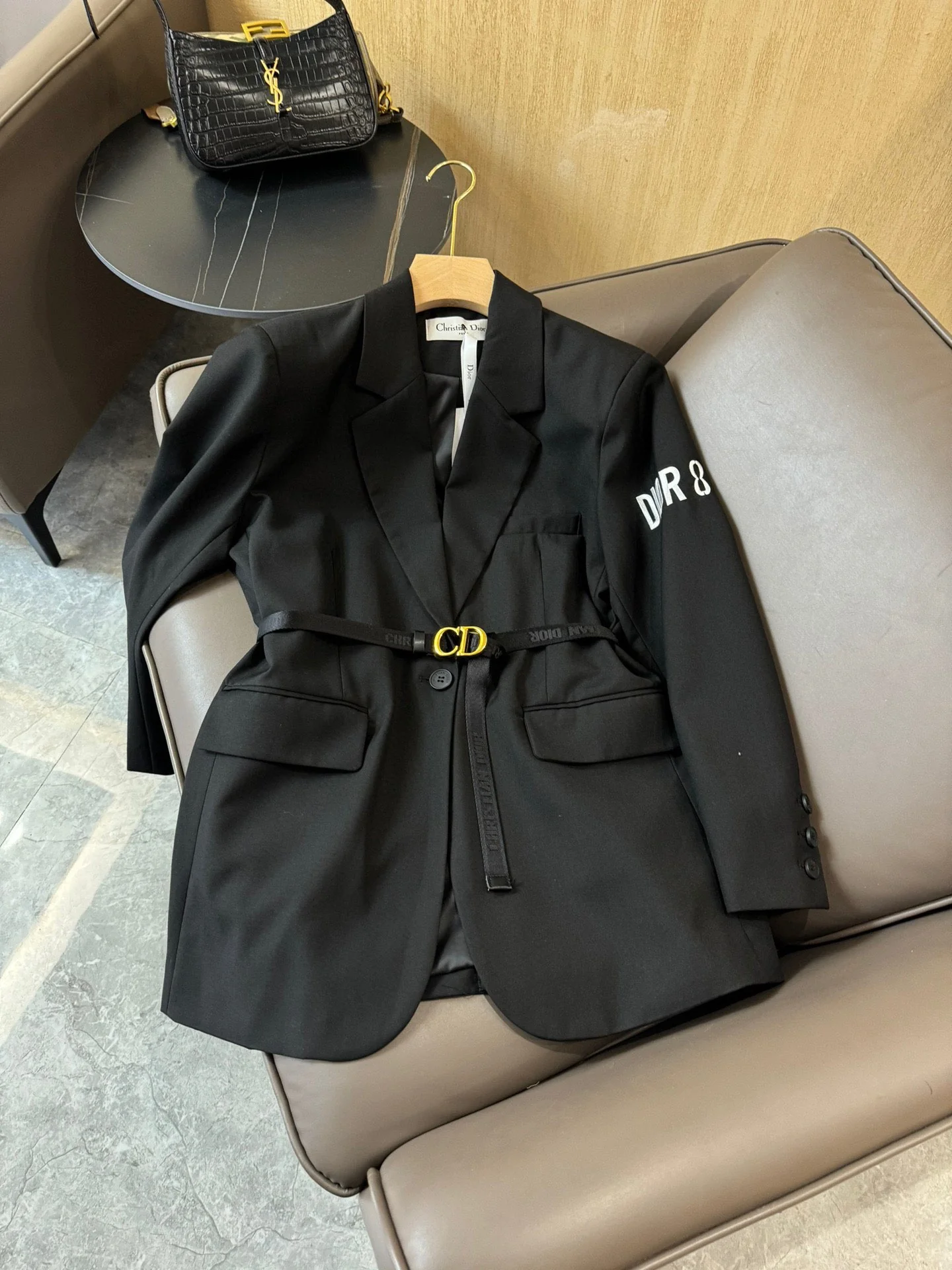 Новый пиджак Dior 2403-24ss с поясом