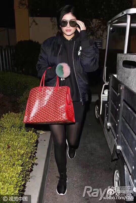 Маленькая складная холщовая сумка Goyard - красная