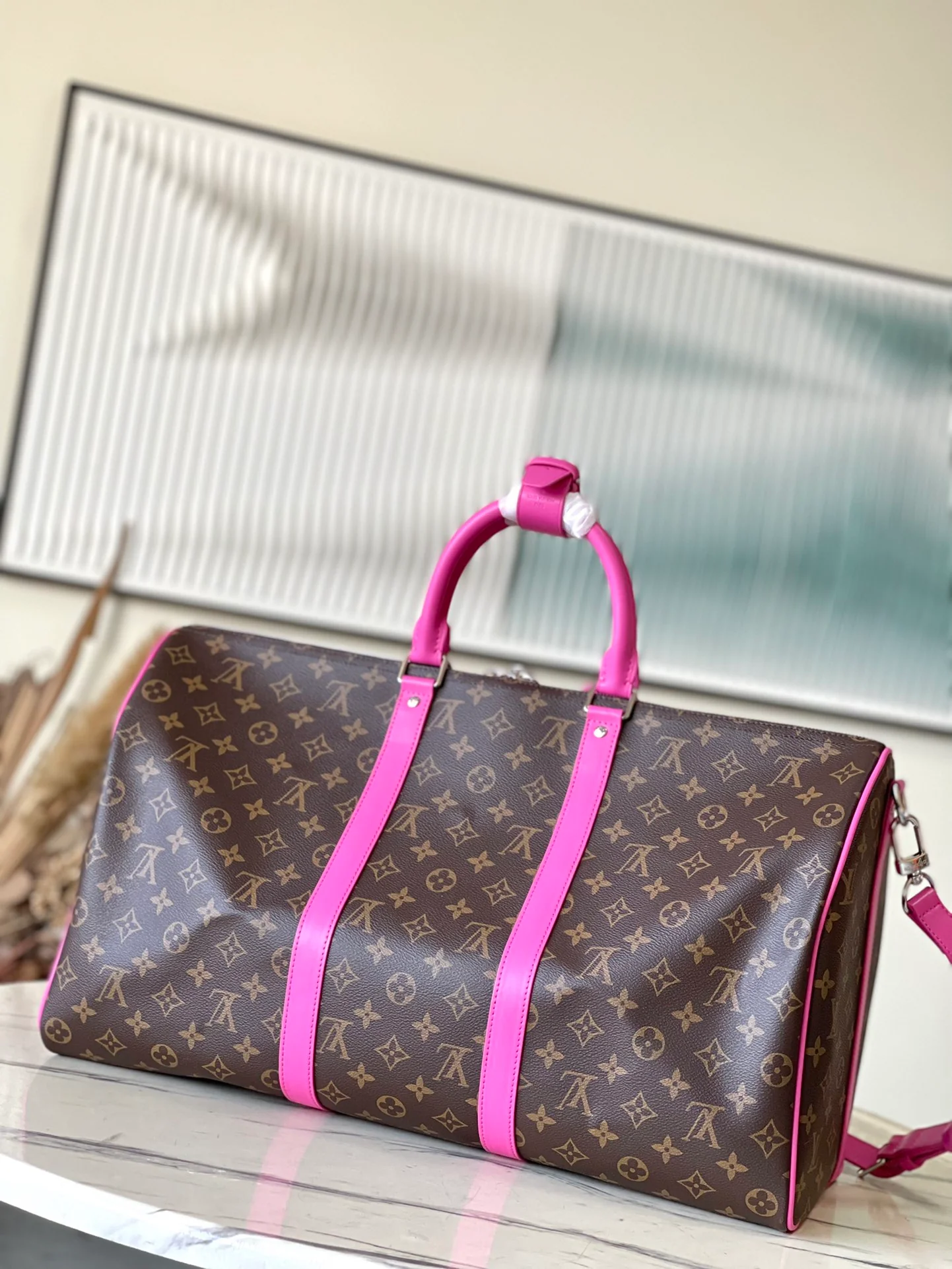 m41416-LV-Keepall-Travel Bag-Fuchsia