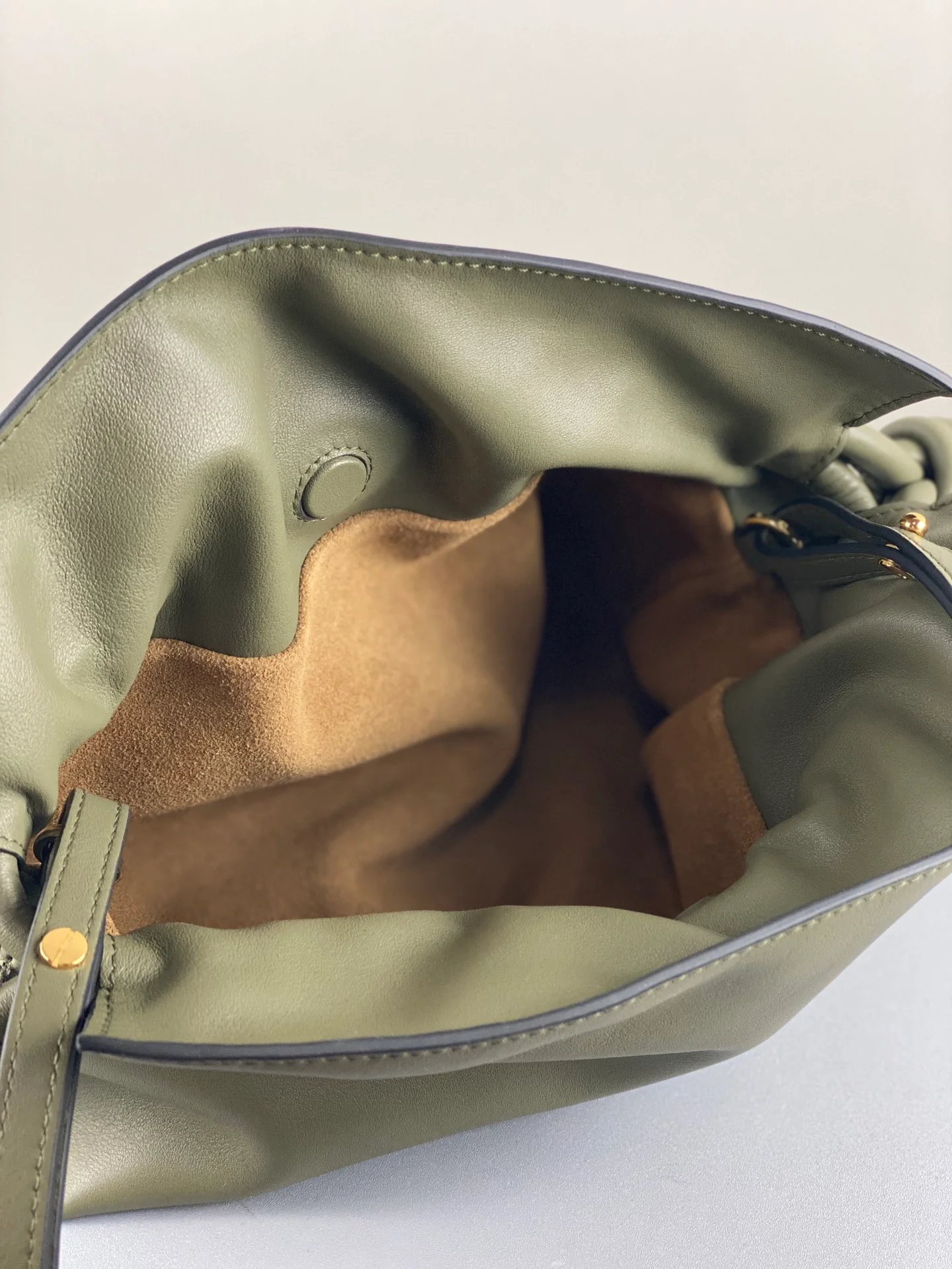 Loewe 2020 Upgraded Flamenco Mini Leather Avocado Green