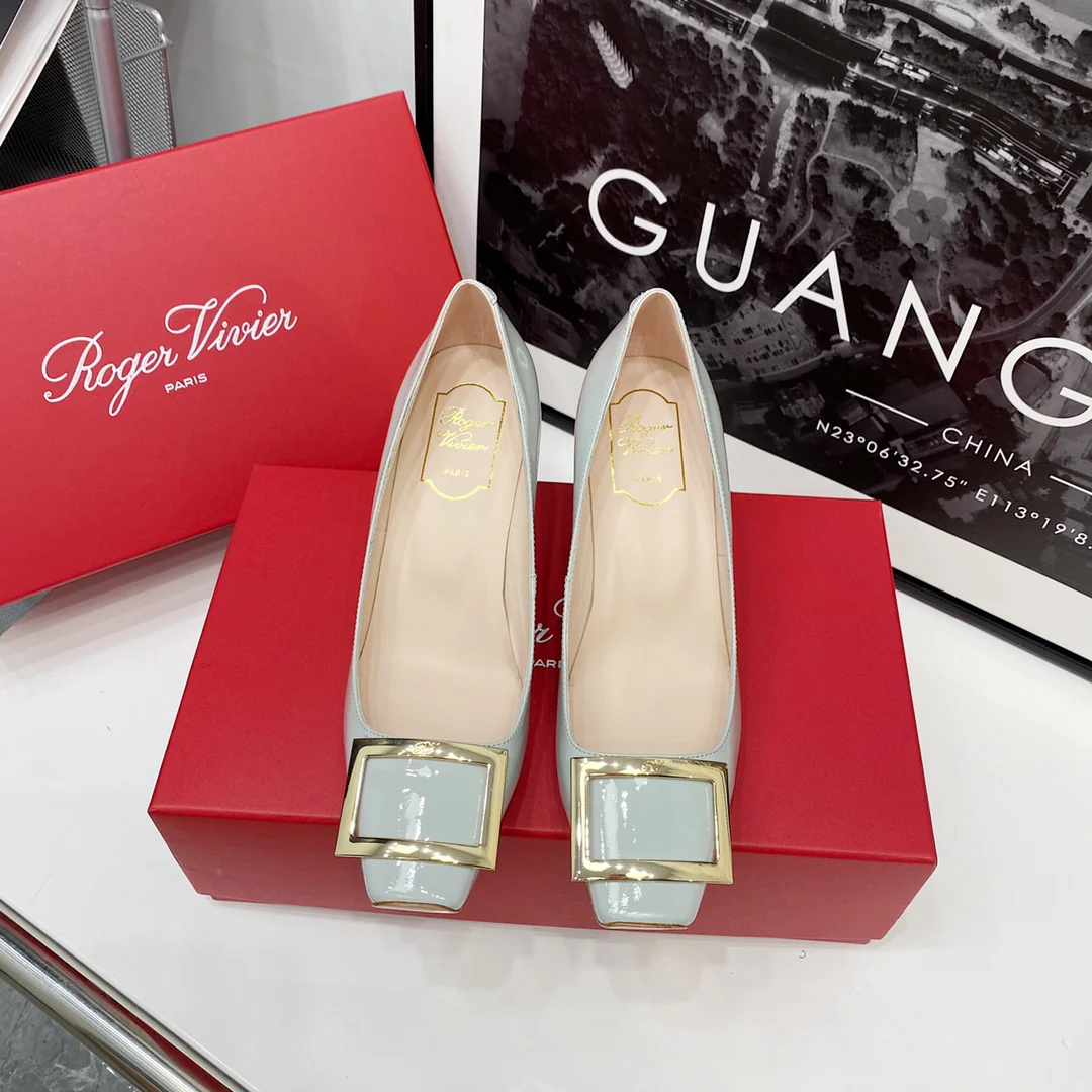 Каблук-банан RV-7-5 см - светло-голубой