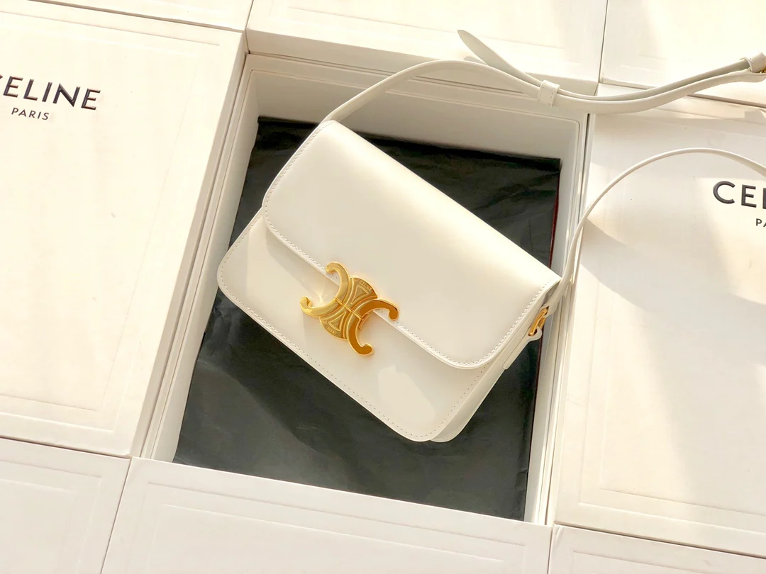 Сумка Celine Triomphe из телячьей кожи - подростковая - 18 - 5 см - 4