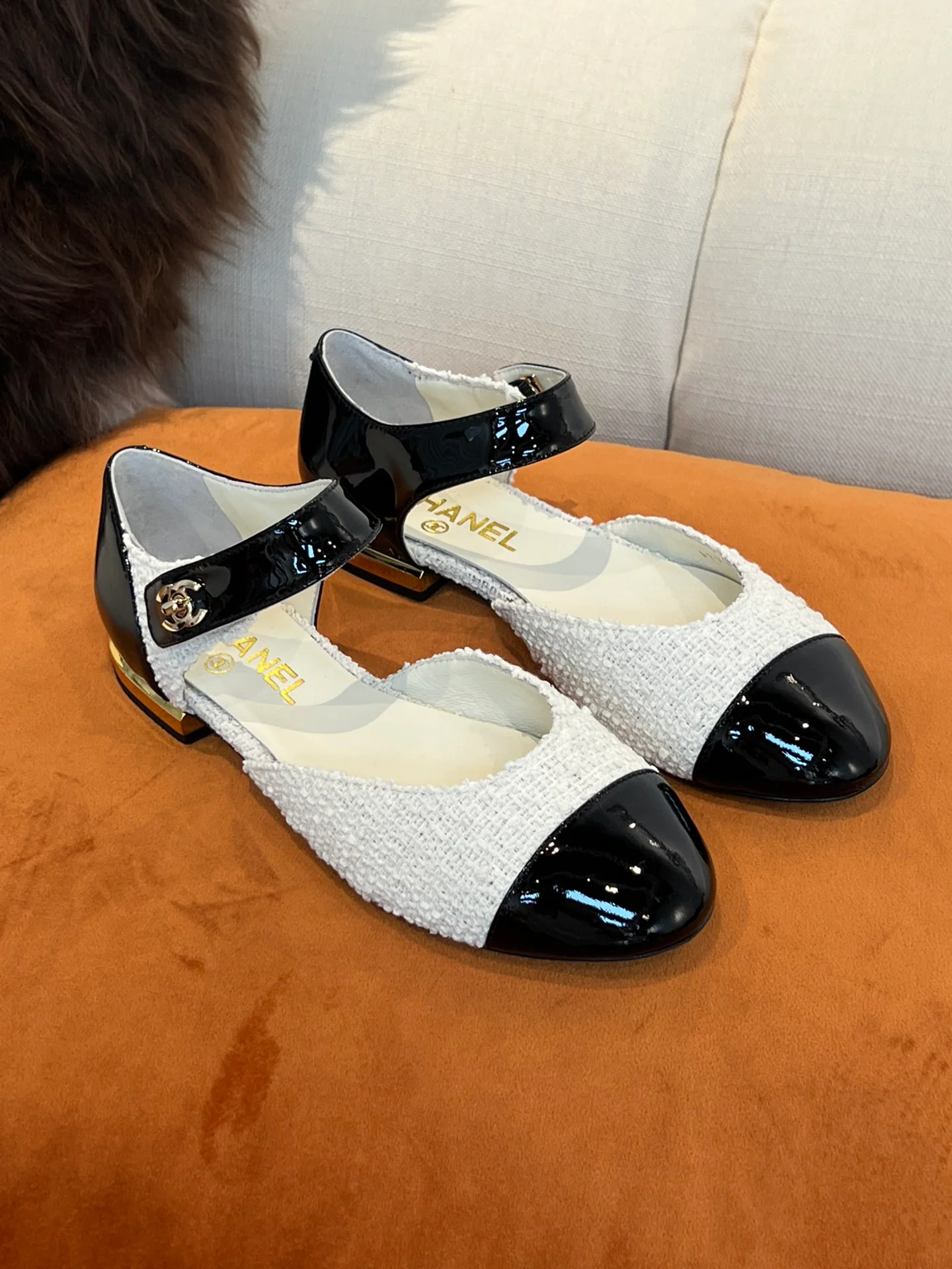 Chanel - Классические клетчатые балетки