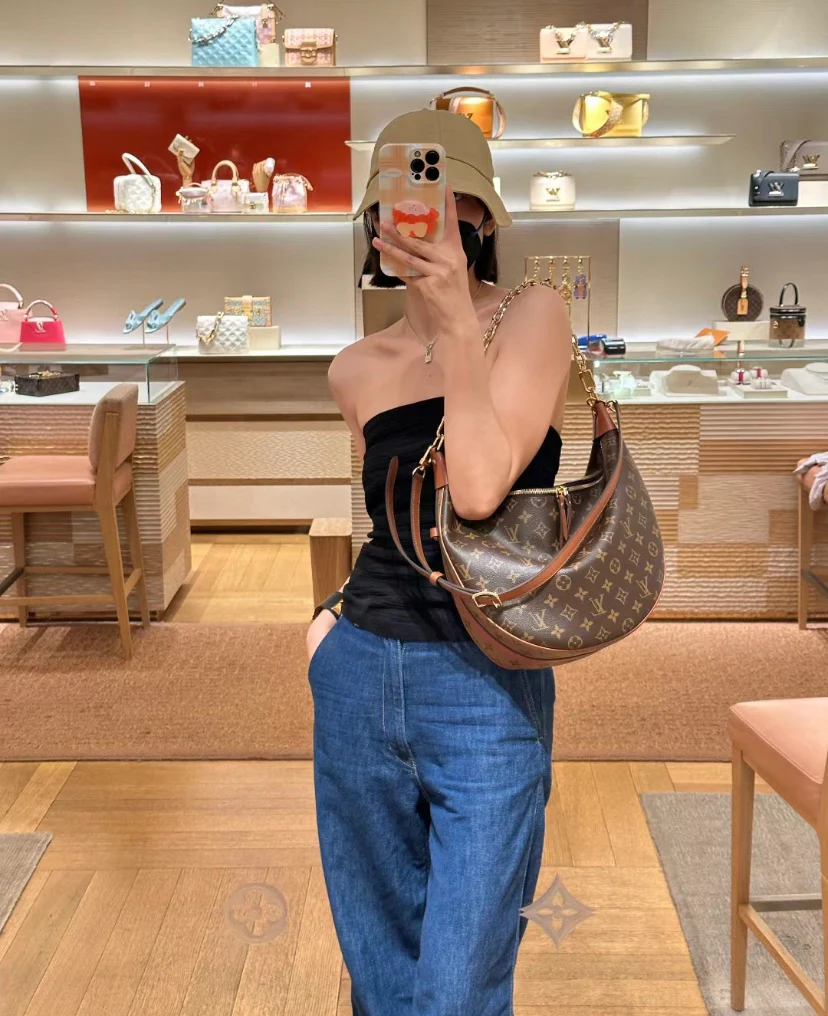 m46311-LV-loop-hobo-monogram большая сумка-полумесяц