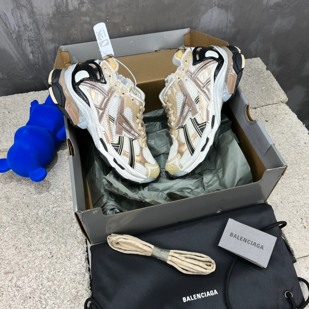 Кроссовки Balenciaga Runner - унисекс - розовое золото