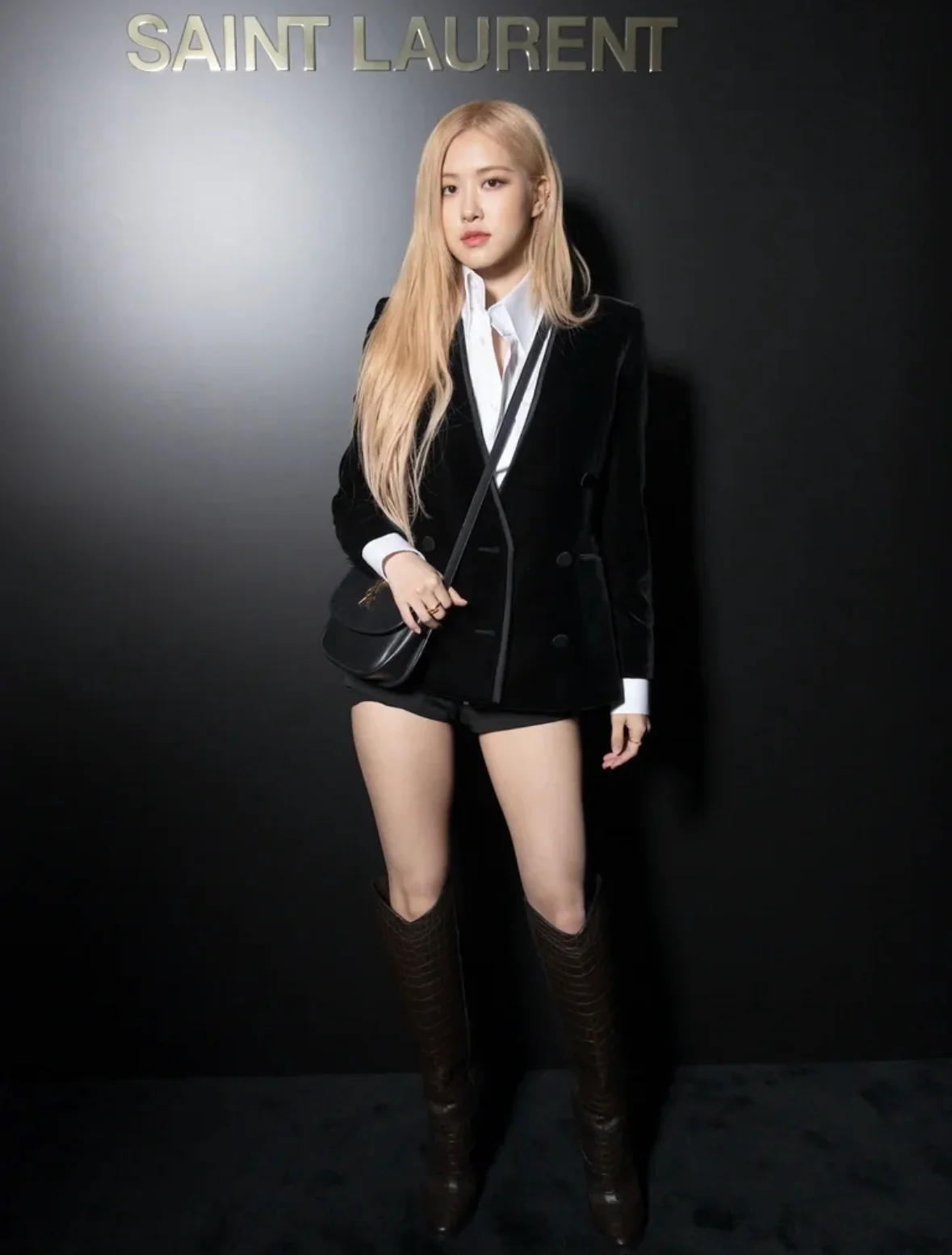 Сумка-седло YSL-Kaia-черная