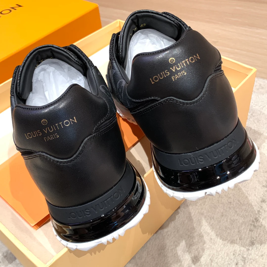 LV - Спортивные повседневные туфли - Черные с монограммой