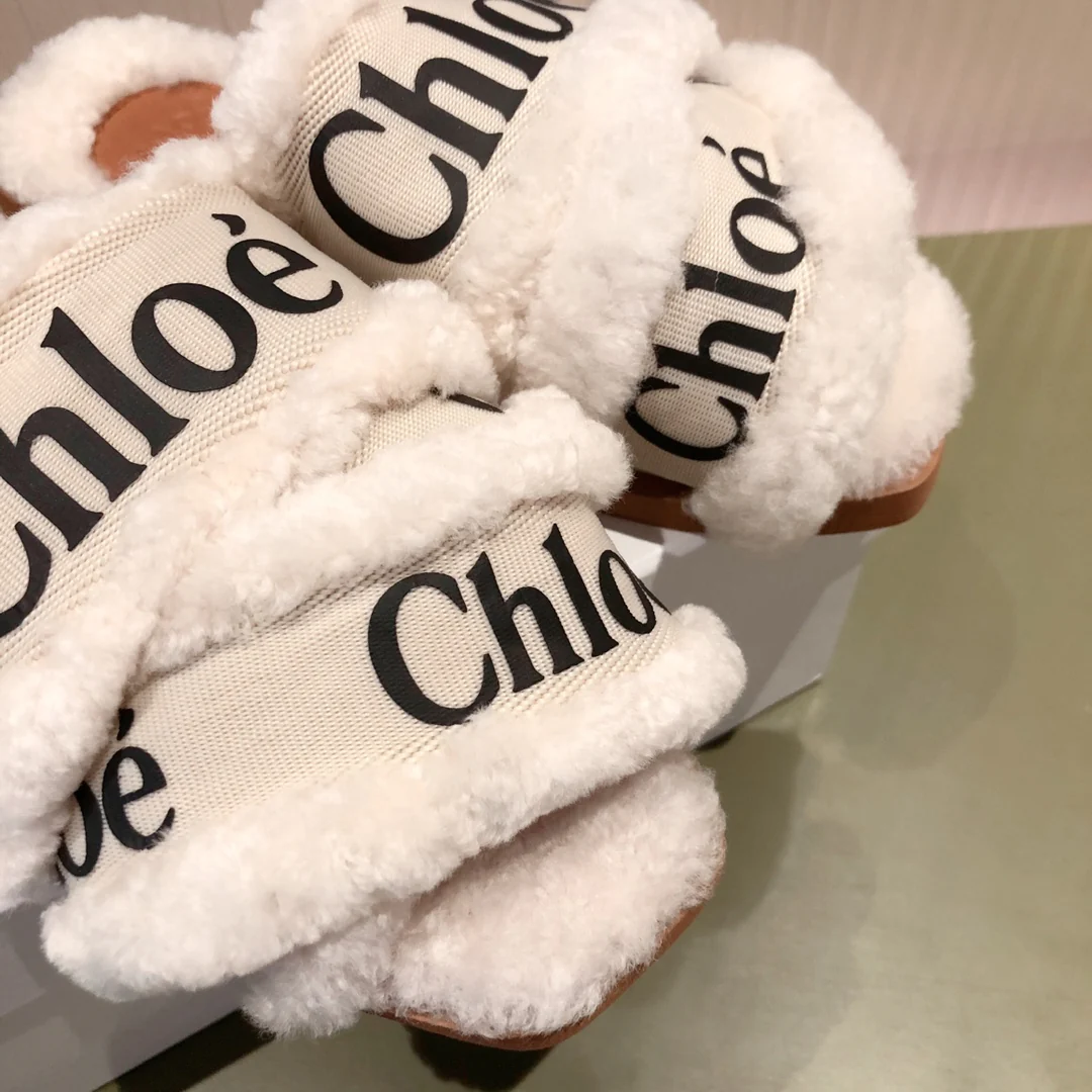 Туфли Chloe - Chloe - из овечьей шерсти - белые