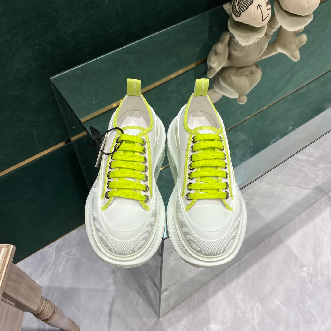 Парные туфли на платформе McQueen из парусины - 2 шт.