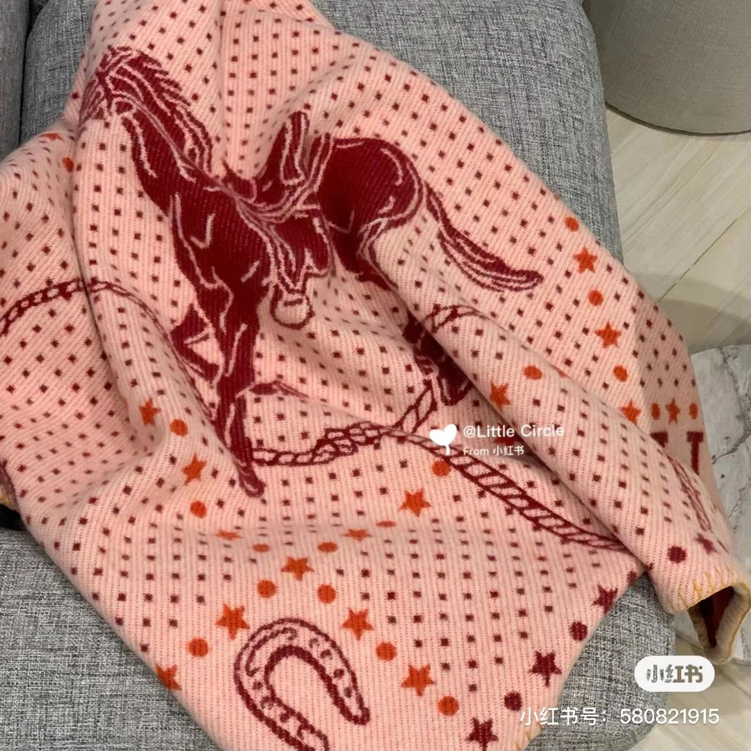 Hermes - Новое детское одеяло - 140 см x 100 см - Двустороннее (AB) - Рекомендовано на Xiaohongshu