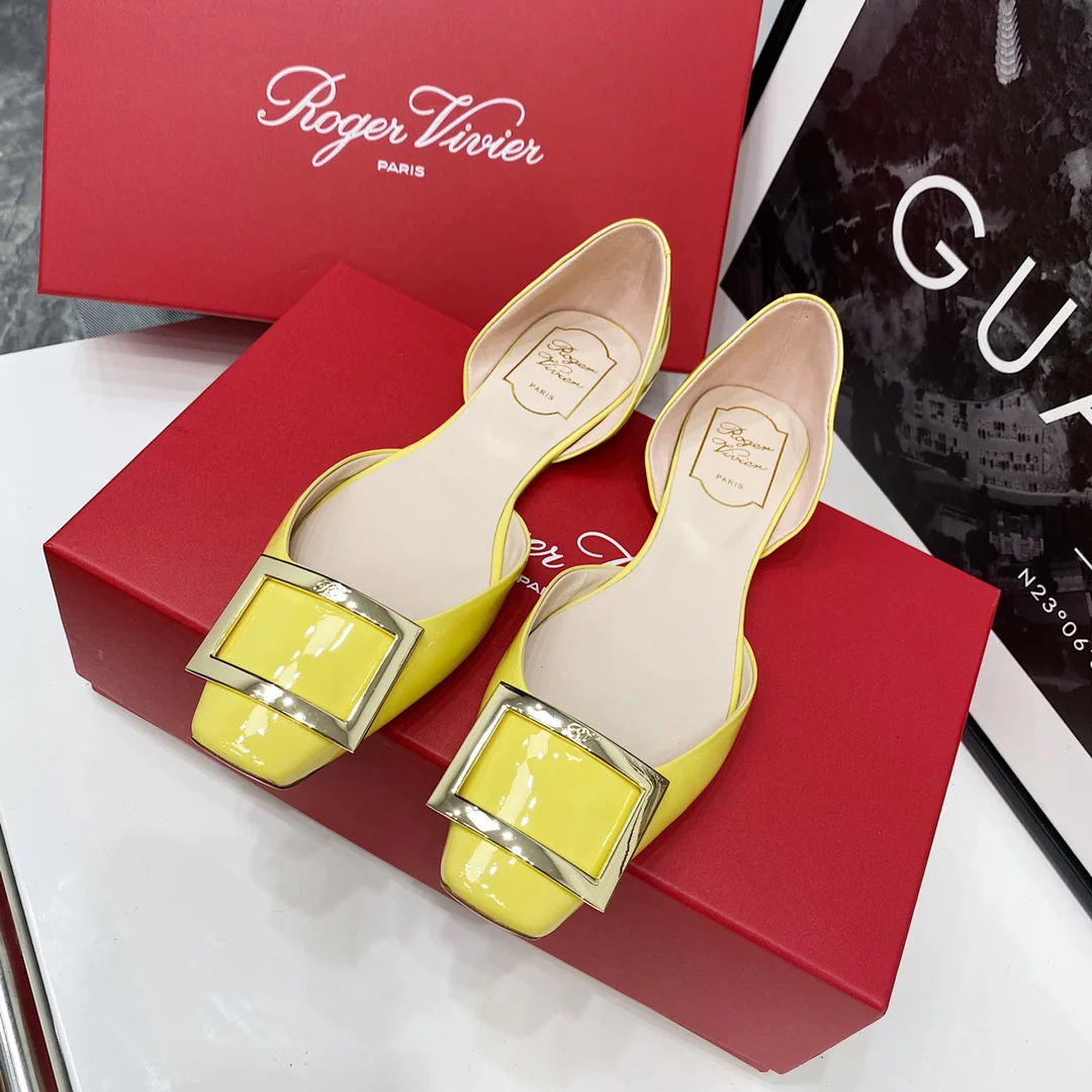 RV-плоское дно, полая квадратная верхняя часть, желтый