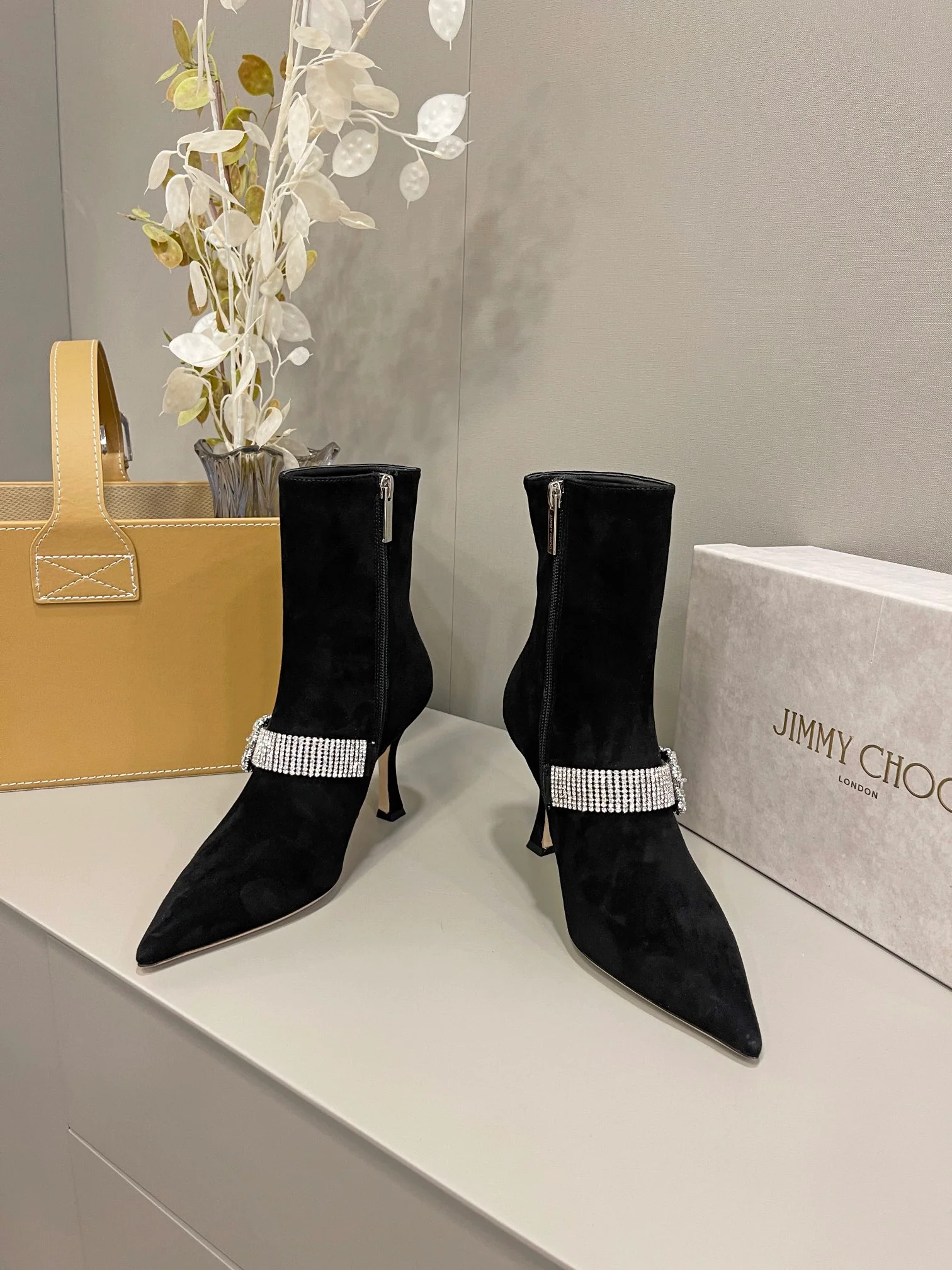 Новинка сезона осень/зима 2022 от Jimmy - Ботильоны на шпильке - Черные - 2