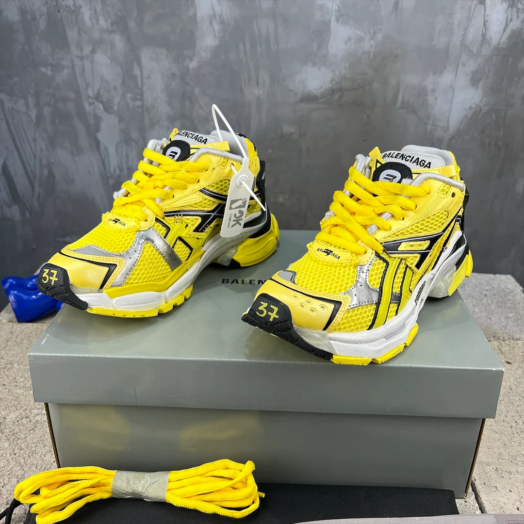 Кроссовки Balenciaga Runner - Унисекс - Флуоресцентно-желтые - 1