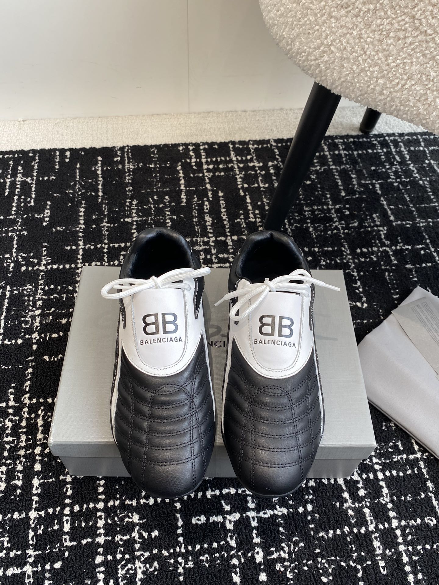 Кроссовки Balenciaga 2024 в бейсбольном стиле - черные