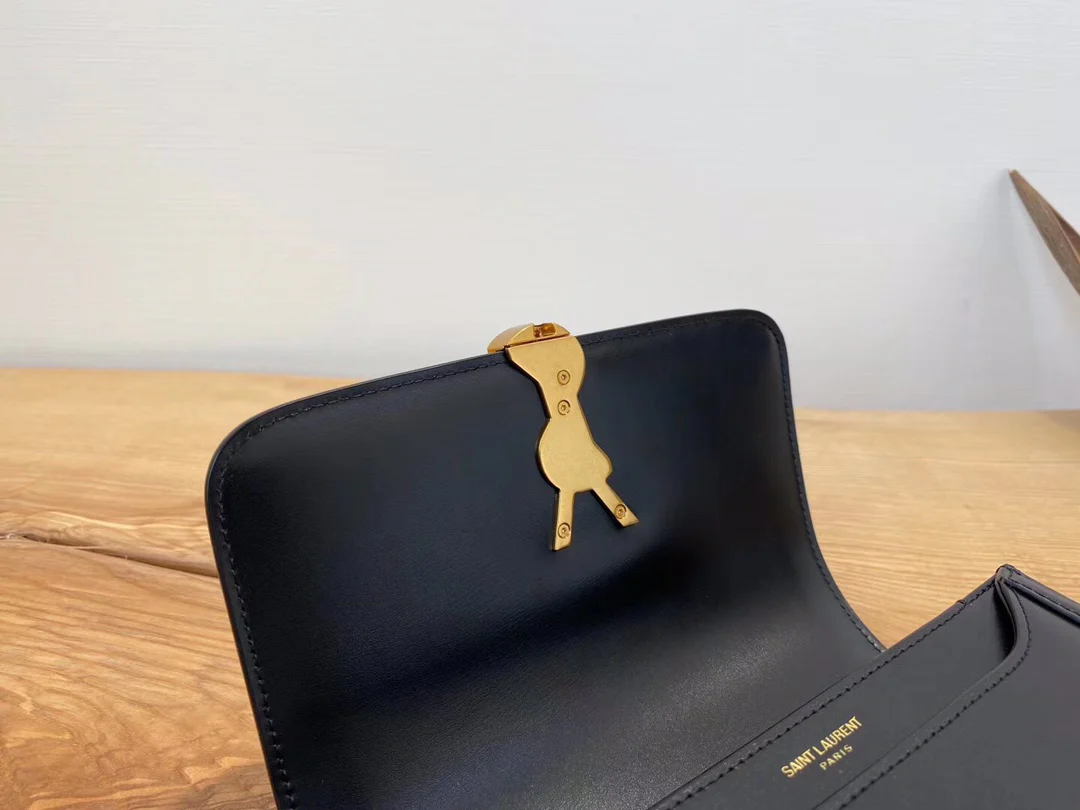 Сумка для тофу YSL Solferino - черная - 18 см