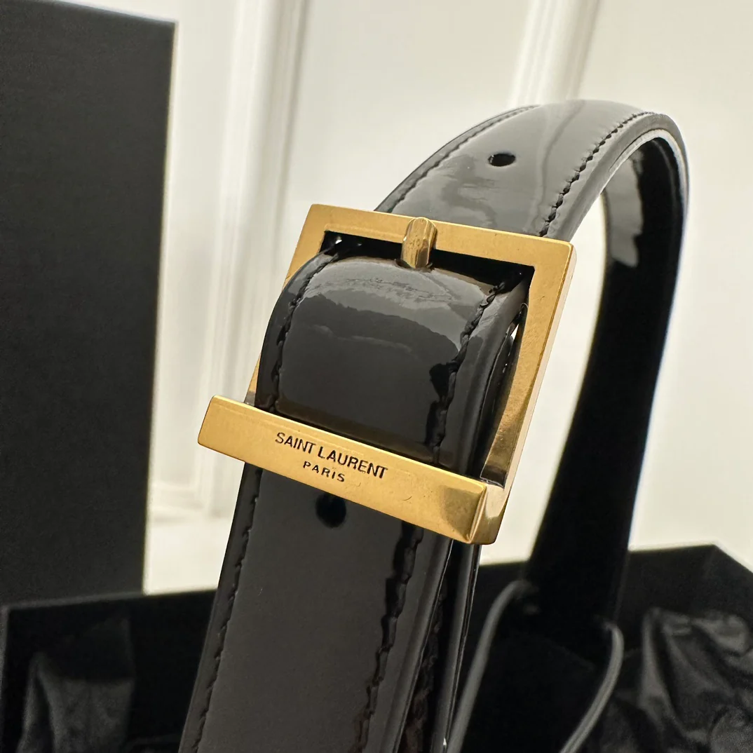 Кожаная сумка через плечо YSL-le-5-a-7 - Серая - 1