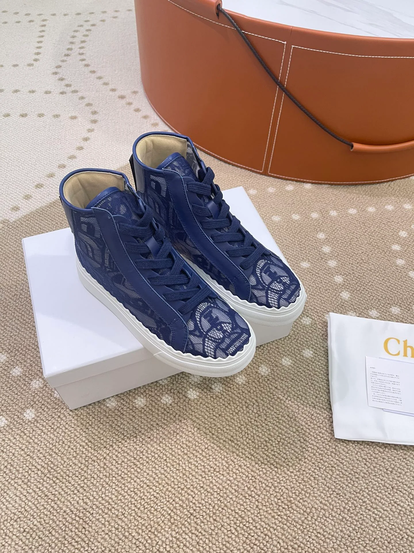 Chloe - Кружевные кеды из парусины - Размеры 35-40-41 (изготовление на заказ) - 4