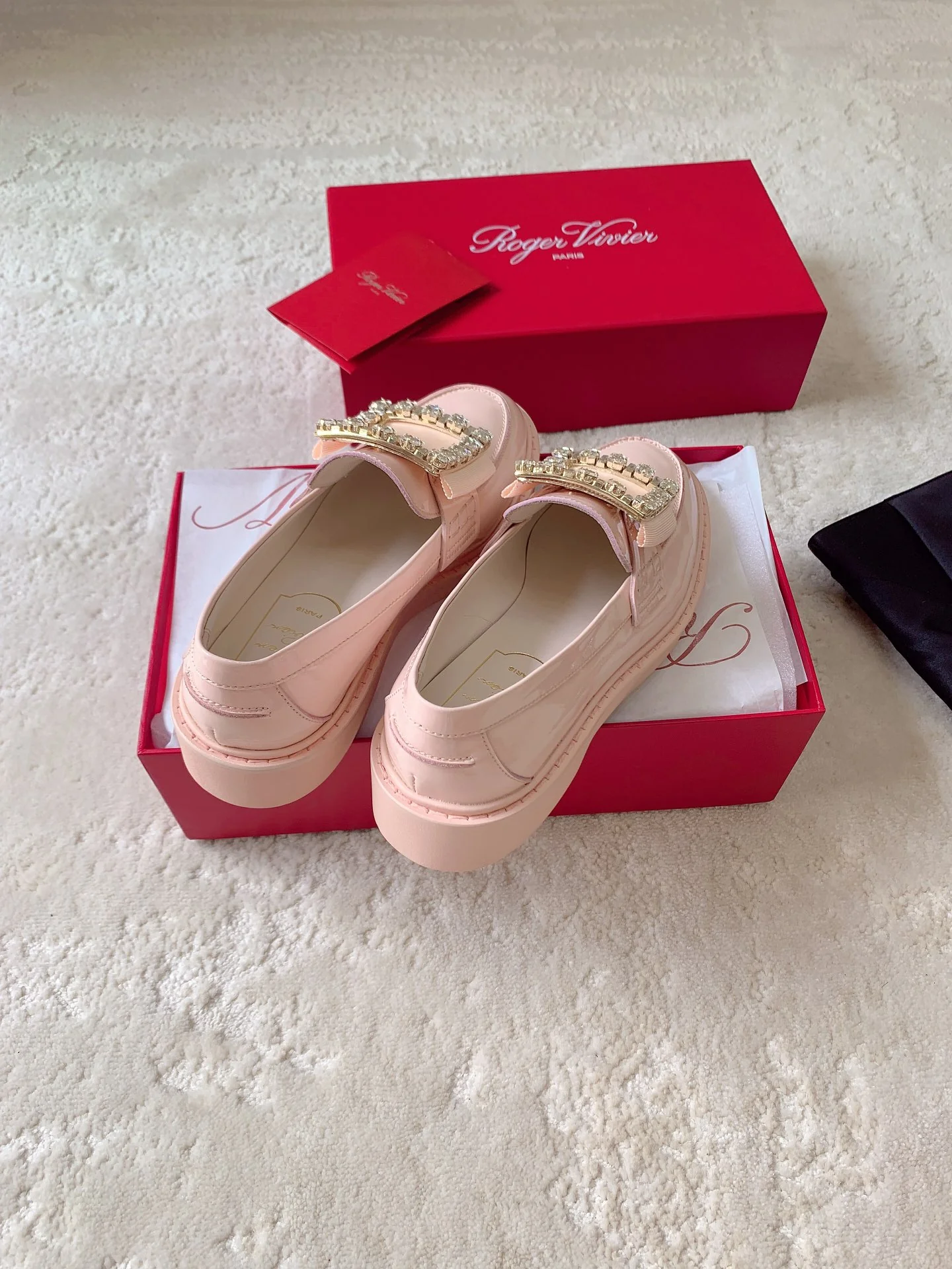 Обувь RV Shoes - Новинка сезона осень/зима 2023 - Лоферы ?Макарон? - Глянцевый розовый