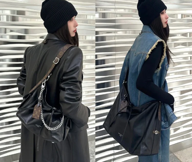 LV-m25143-carryall-vibe-mm handbag-black