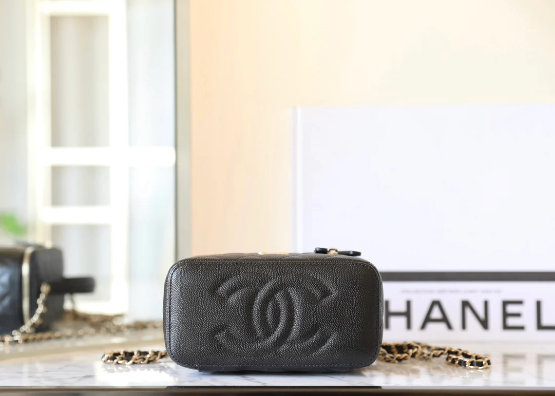 Chanel 25c - Маленькая коробочка в форме шара для переноски - Черная