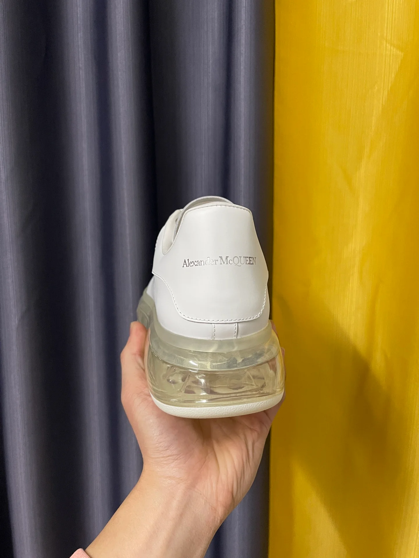 Классические белые кроссовки McQueen - унисекс - полностью из белой кожи с белой воздушной подушкой