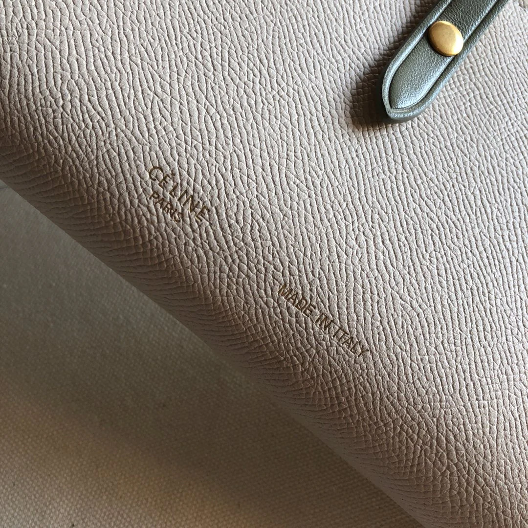 Длинный кошелек Celine - бежевый - светло-зеленый - с принтом пальм