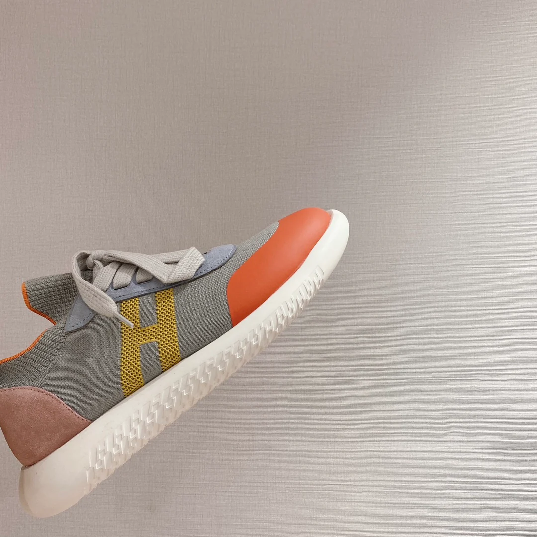 Новинки весенней коллекции Hermes 2022 года - Повседневные кроссовки - Унисекс - Серые