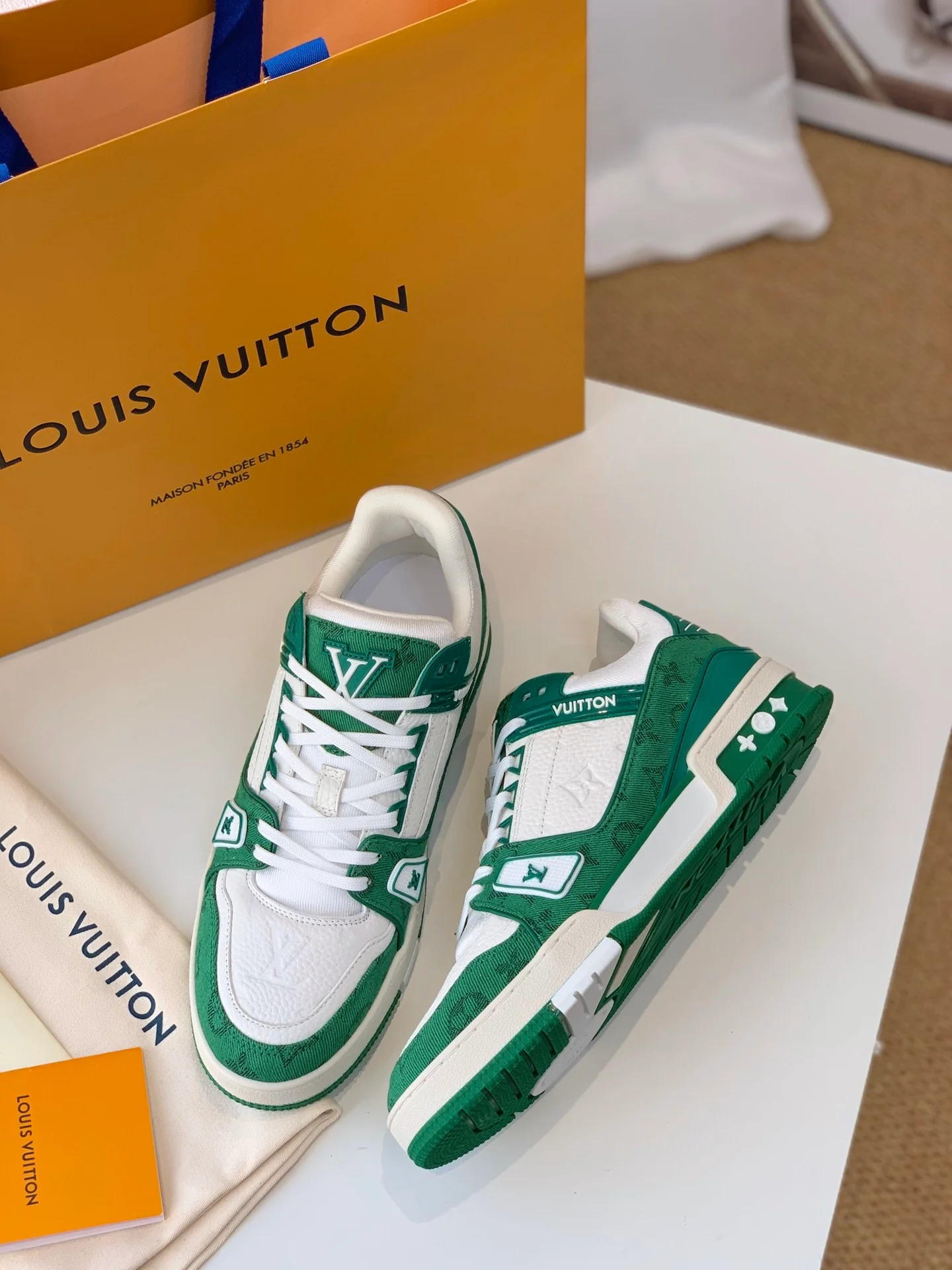 Кроссовки LV Trainer Series - Унисекс - Зелёные