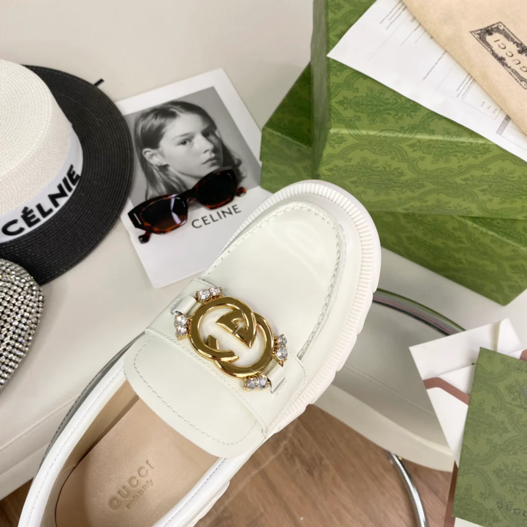 Лоферы Gucci на платформе