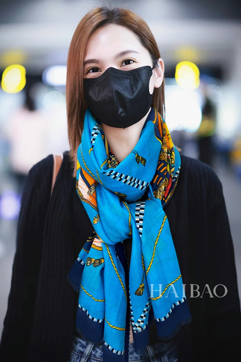 Длинный шарф Hermes Royal Fleet - 110 см - 200 см - 100 см - Кашемир высшего качества - 1 шт.