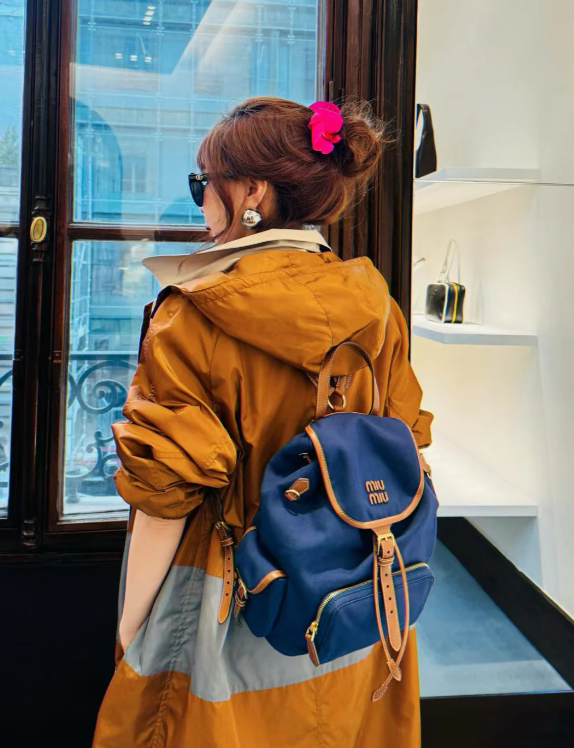 Рюкзак Miu Miu из канваса и кожи — впечатления от ношения