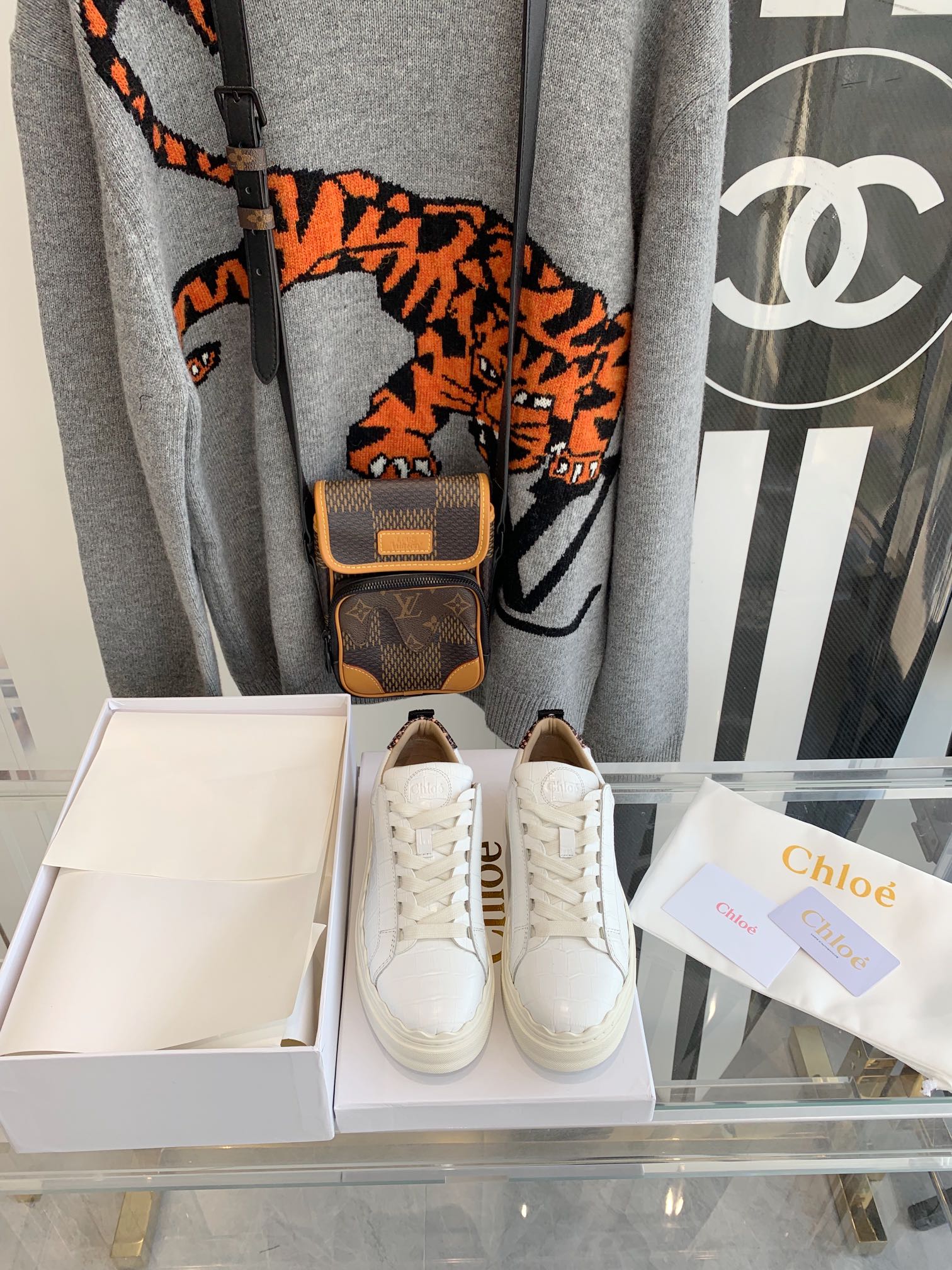 Белые кроссовки Chloe на платформе, повседневная обувь, размеры 35-41.