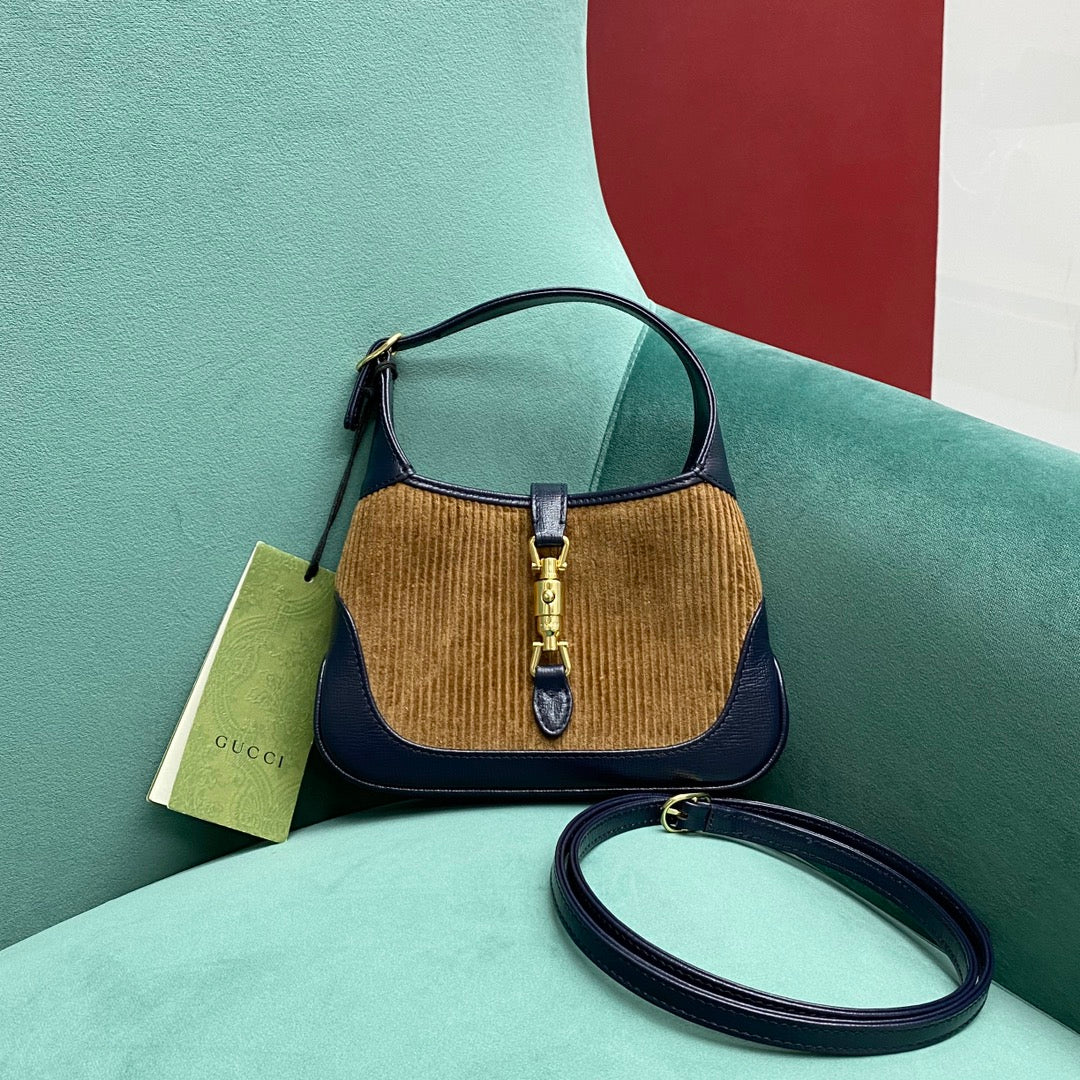 Gucci Jackie 1961 Полосатый бархат