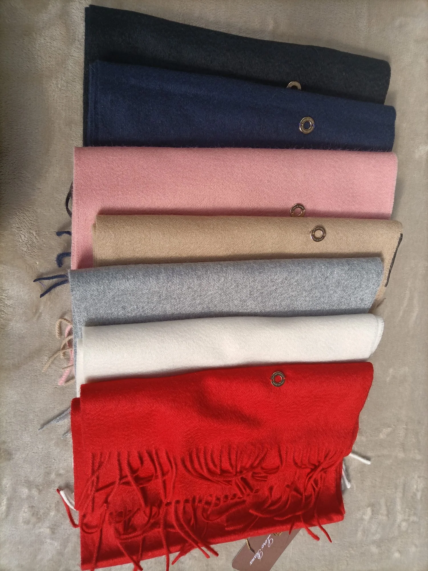 Loro Piana - Бестселлер - Кашемировый шарф с волнообразным узором - 100% кашемир - 30 см - 180 см - 4 см