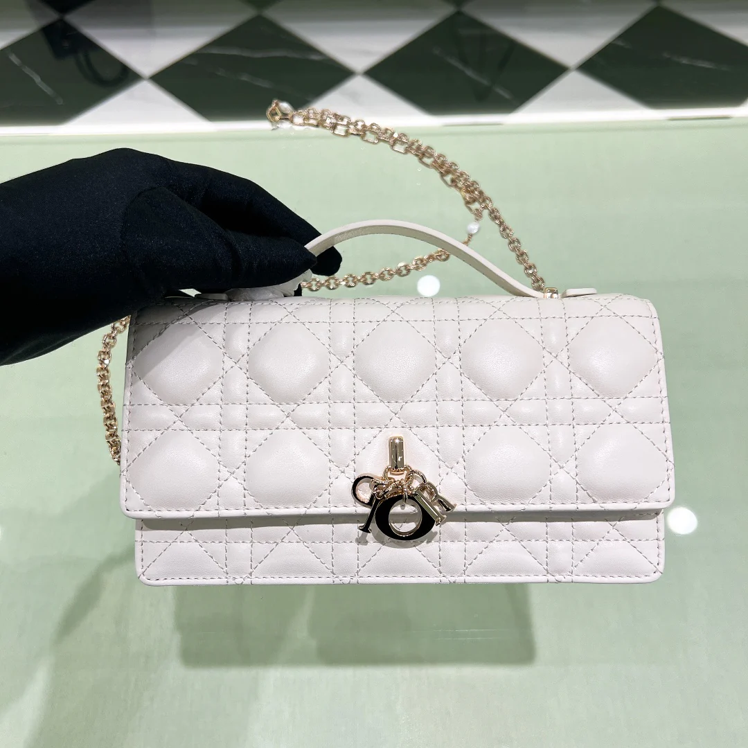 Клатч Dior Ladyd - светло-розовый