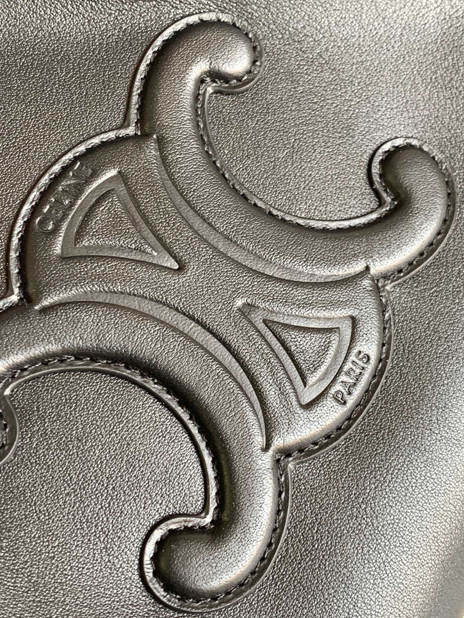 Сумка на завязках Celine Cuir Cabas - Маленькая - Черная