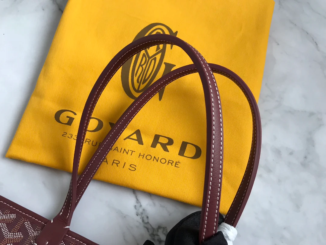 Маленькая сумка-тоут Goyard на молнии - коричневая