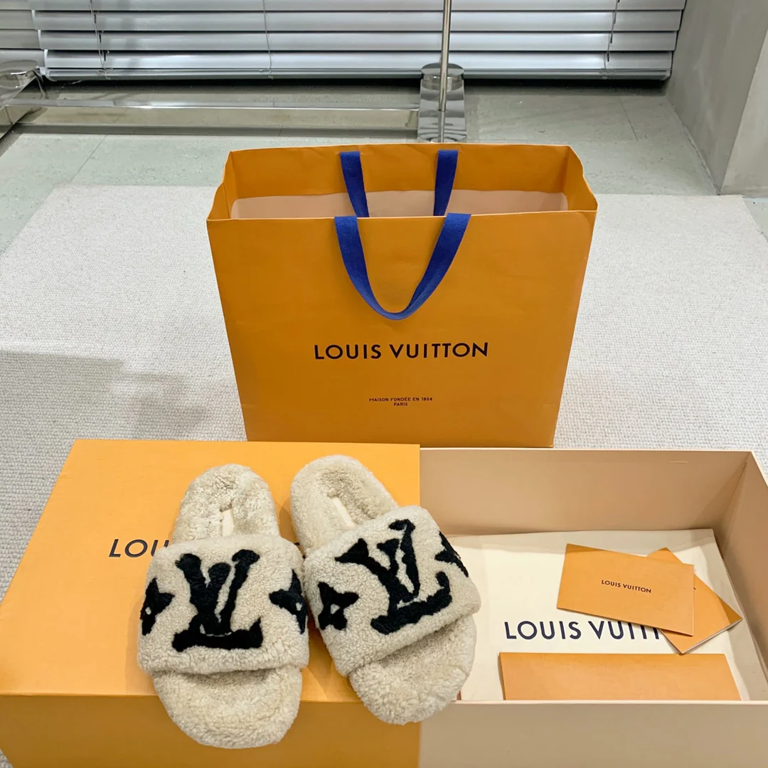 Тапочки LV Paseo Comfort Series с мехом 