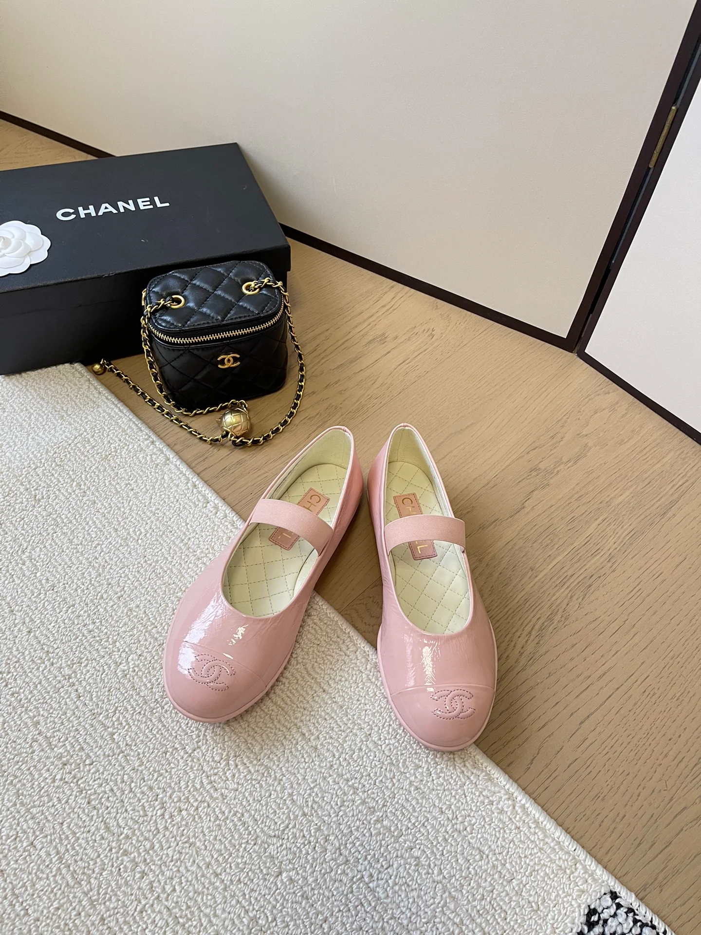 Балетки Chanel 2024 - розовые
